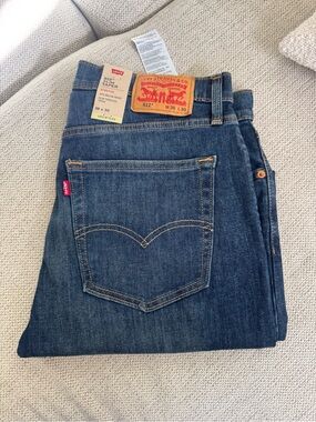 Levi's Slim Taper Jeans in Dark Blue Denim